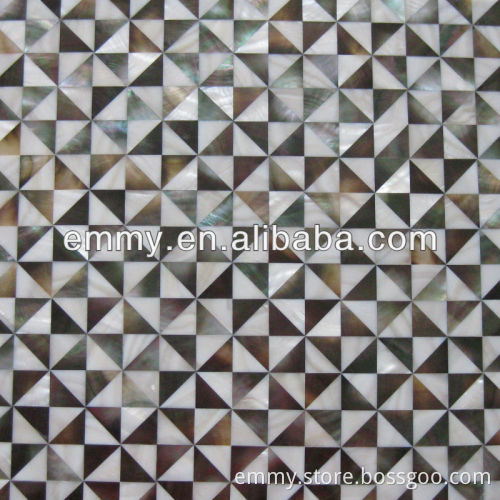 Chinese river shell mosaic black lip mother of pearl